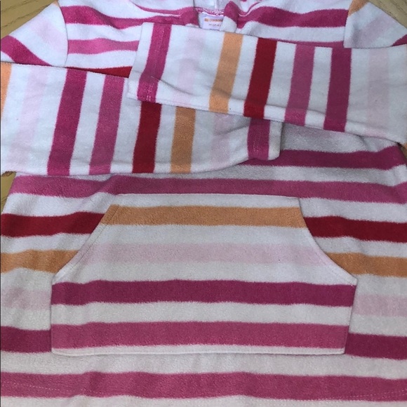 Multicolored fleece hoodie - Picture 2 of 3